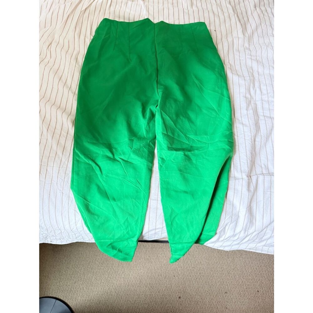 Women’s Bright Green Tailored High-Waist Trousers Never Used - Picture 5 of 5